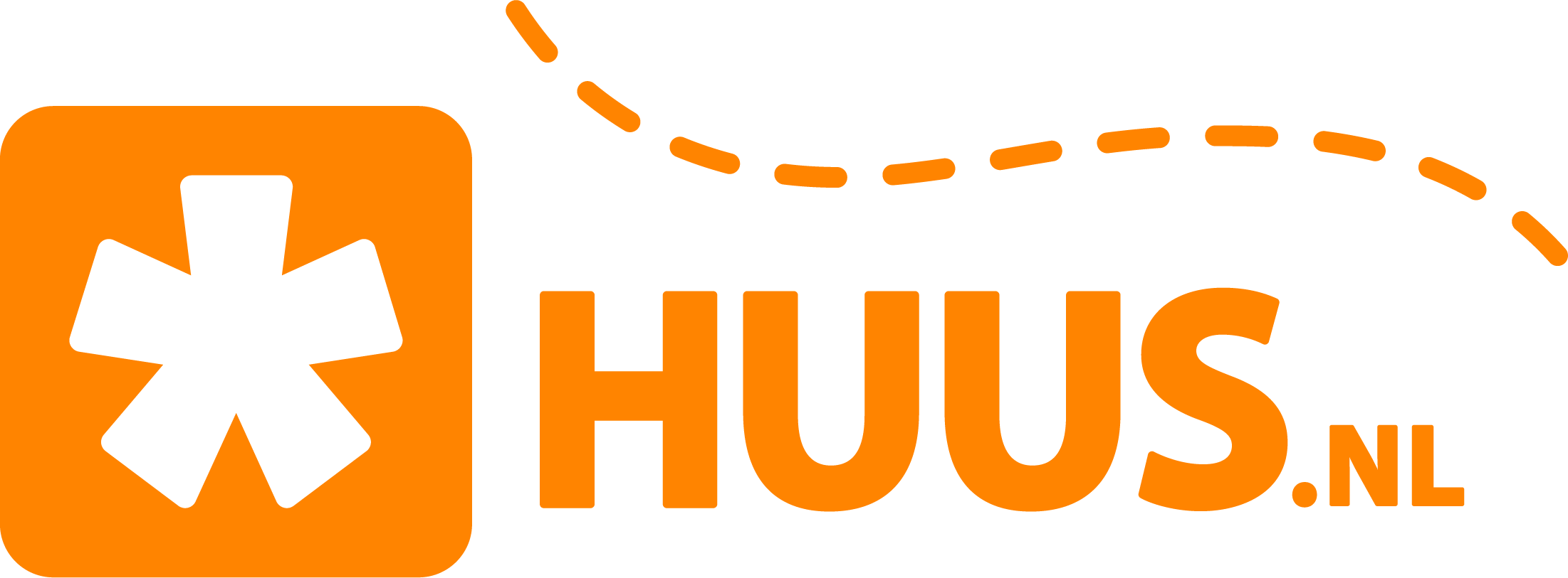 Huus nl Logo Liggend Oranje RGB